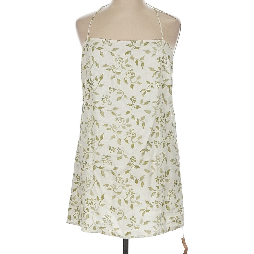 reformation NWT XL Vallarta 100% Linen floral boho swing mini dress - Picture 6 of 9
